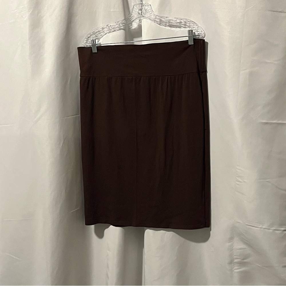 Tabeez Dark Brown Casual Women's Skirt